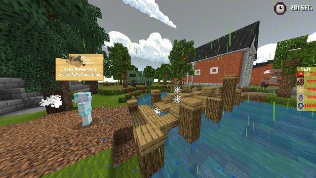 Screenshot of the Minecraft Bedrock Marketplace product Natural Disaster Minigame created by Next Studio.