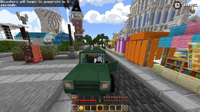 Screenshot of the Minecraft Bedrock Marketplace product Natural Disaster Minigame created by Next Studio.