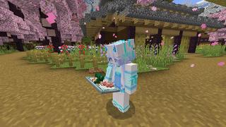 Screenshot of the Minecraft Bedrock Marketplace product Sakura Weapons created by Next Studio.