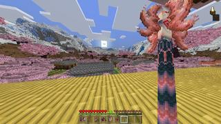 Screenshot of the Minecraft Bedrock Marketplace product Sakura Weapons created by Next Studio.