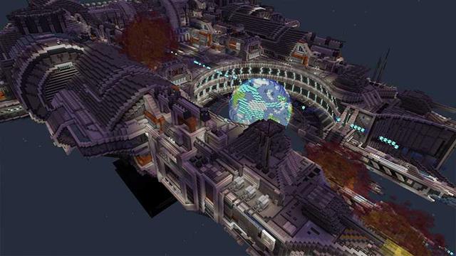 Screenshot of the Minecraft Bedrock Marketplace product Space Race created by Next Studio.