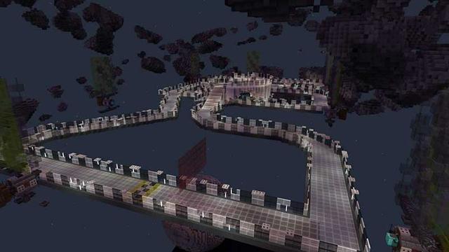 Screenshot of the Minecraft Bedrock Marketplace product Space Race created by Next Studio.