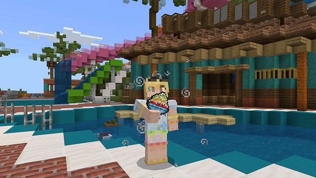 Screenshot of the Minecraft Bedrock Marketplace product Super Summer Bash created by Next Studio.