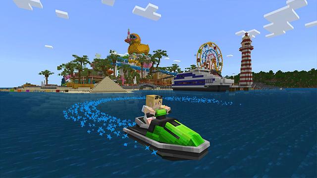 Screenshot of the Minecraft Bedrock Marketplace product Super Summer Bash created by Next Studio.