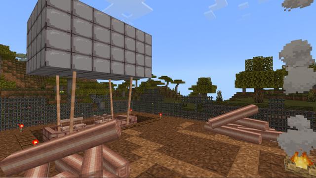 Screenshot of the Minecraft Bedrock Marketplace product Survival on airship created by Next Studio.