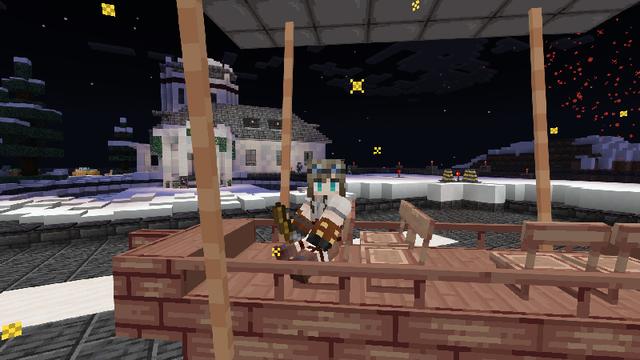 Screenshot of the Minecraft Bedrock Marketplace product Survival on airship created by Next Studio.