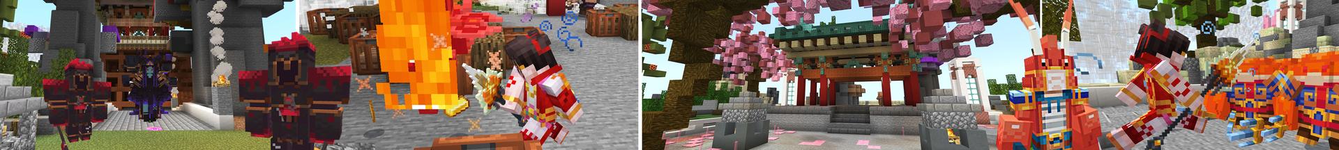 Panorama of the Minecraft Bedrock Marketplace product The Legend of Nezha created by Next Studio.