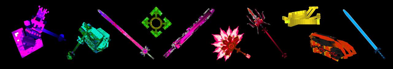 Panorama of the Minecraft Bedrock Marketplace product Ultimate Secret Weapons created by Next Studio.