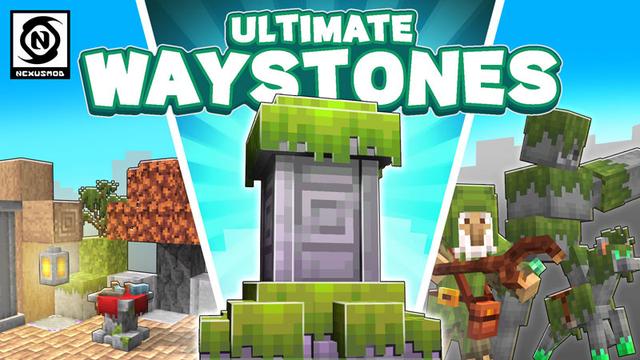 Thumbnail of the Minecraft Bedrock Marketplace product Ultimate Waystones created by Nexus Mob.