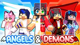 Thumbnail of the Minecraft Bedrock Marketplace product Aphmau Angels and Demons created by Night Studios.