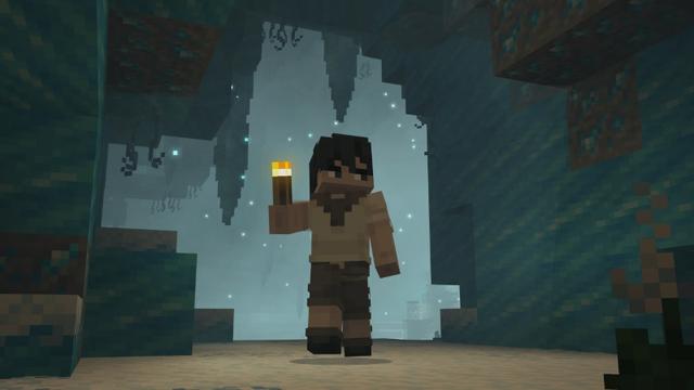Screenshot of the Minecraft Bedrock Marketplace product Caves and Beyond Add-On created by Ninja Block.