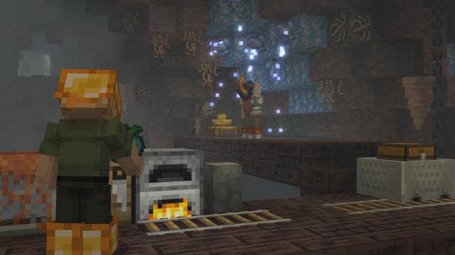 Screenshot of the Minecraft Bedrock Marketplace product Caves and Beyond Add-On created by Ninja Block.