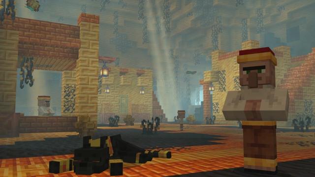 Screenshot of the Minecraft Bedrock Marketplace product Caves and Beyond Add-On created by Ninja Block.