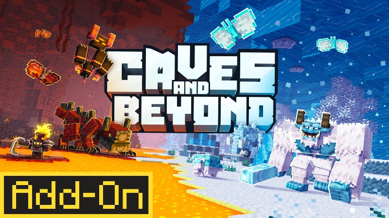 Thumbnail of the Minecraft Bedrock Marketplace product Caves and Beyond Add-On created by Ninja Block.
