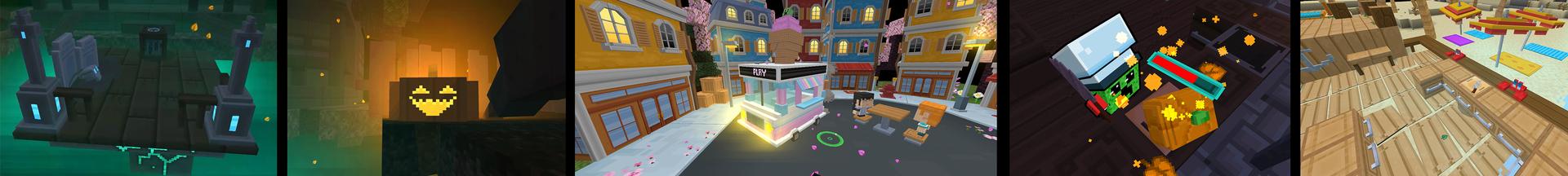 Panorama of the Minecraft Bedrock Marketplace product Cooking Battle created by Ninja Block.