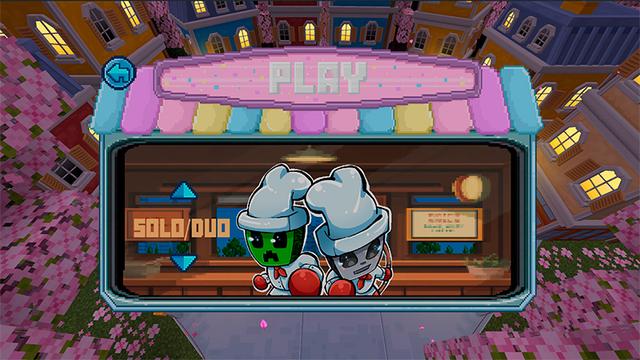 Screenshot of the Minecraft Bedrock Marketplace product Cooking Battle created by Ninja Block.