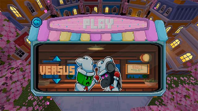 Screenshot of the Minecraft Bedrock Marketplace product Cooking Battle created by Ninja Block.