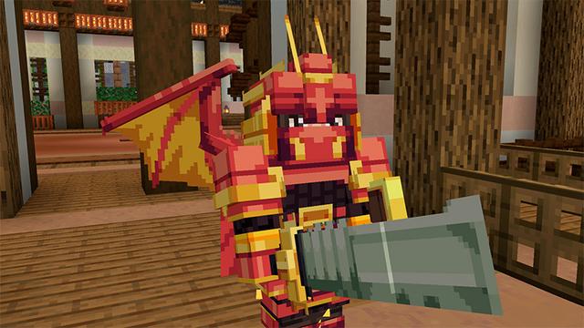 Screenshot of the Minecraft Bedrock Marketplace product Dungeons and Bosses Add-on created by Ninja Block.