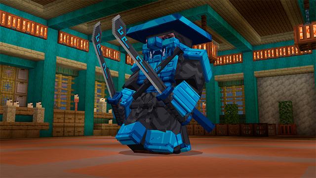 Screenshot of the Minecraft Bedrock Marketplace product Dungeons and Bosses Add-on created by Ninja Block.