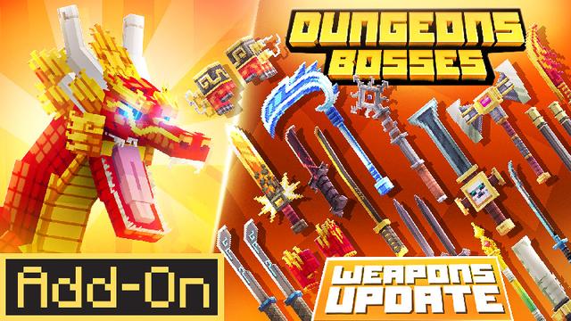Thumbnail of the Minecraft Bedrock Marketplace product Dungeons and Bosses Add-on created by Ninja Block.