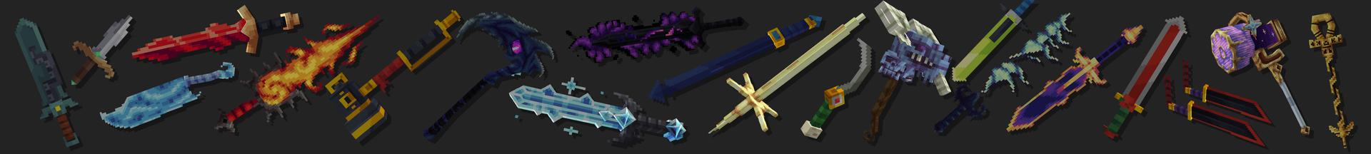 Panorama of the Minecraft Bedrock Marketplace product Weapons And Powers Add-on created by Ninja Block.