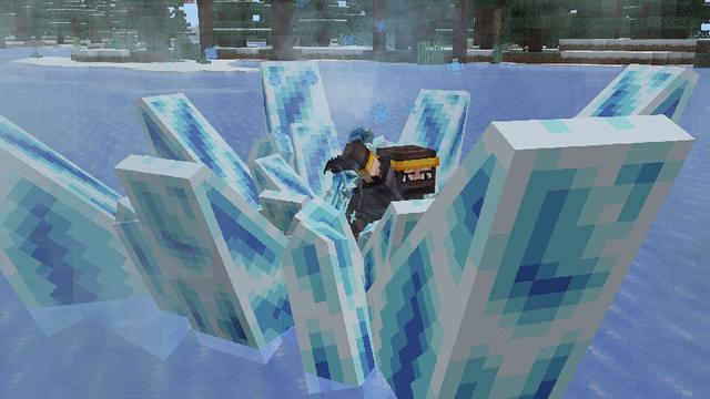 Screenshot of the Minecraft Bedrock Marketplace product Weapons And Powers Add-on created by Ninja Block.