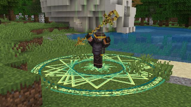 Screenshot of the Minecraft Bedrock Marketplace product Weapons And Powers Add-on created by Ninja Block.