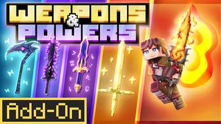 Thumbnail of the Minecraft Bedrock Marketplace product Weapons And Powers Add-on created by Ninja Block.