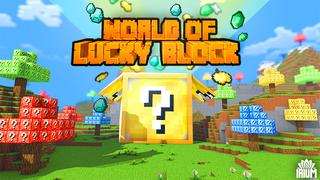 Thumbnail of the Minecraft Bedrock Marketplace product World of Lucky Block created by Ninja Block.