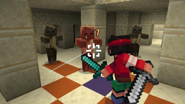 Screenshot of the Minecraft Bedrock Marketplace product Advanced Combat created by Ninja Squirrel Gaming.
