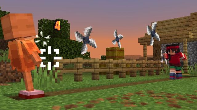 Screenshot of the Minecraft Bedrock Marketplace product Advanced Combat created by Ninja Squirrel Gaming.
