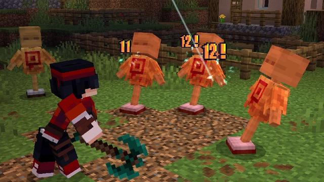 Screenshot of the Minecraft Bedrock Marketplace product Advanced Combat created by Ninja Squirrel Gaming.