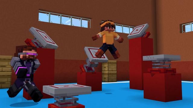 Screenshot of the Minecraft Bedrock Marketplace product Advanced Movement created by Ninja Squirrel Gaming.