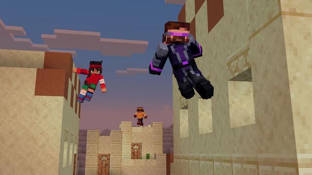Screenshot of the Minecraft Bedrock Marketplace product Advanced Movement created by Ninja Squirrel Gaming.
