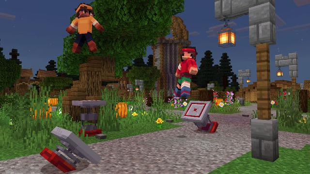 Screenshot of the Minecraft Bedrock Marketplace product Advanced Movement created by Ninja Squirrel Gaming.