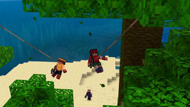 Screenshot of the Minecraft Bedrock Marketplace product Advanced Movement created by Ninja Squirrel Gaming.