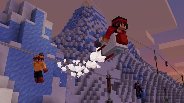 Screenshot of the Minecraft Bedrock Marketplace product Advanced Movement created by Ninja Squirrel Gaming.