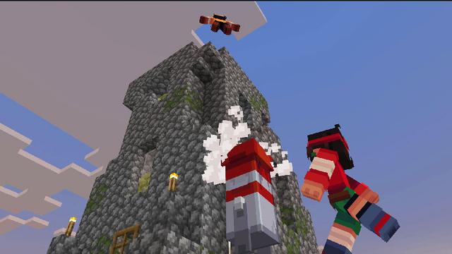 Screenshot of the Minecraft Bedrock Marketplace product Advanced Movement created by Ninja Squirrel Gaming.