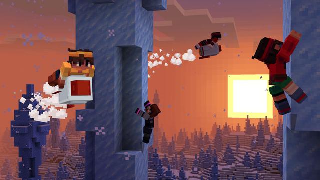 Screenshot of the Minecraft Bedrock Marketplace product Advanced Movement created by Ninja Squirrel Gaming.