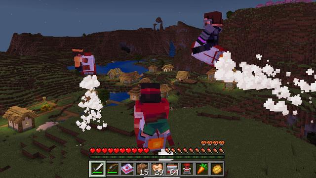 Screenshot of the Minecraft Bedrock Marketplace product Advanced Movement created by Ninja Squirrel Gaming.