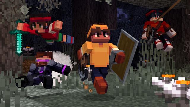 Screenshot of the Minecraft Bedrock Marketplace product Advanced Movement created by Ninja Squirrel Gaming.