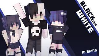 Thumbnail of the Minecraft Bedrock Marketplace product Black and White Fashion created by Ninja Squirrel Gaming.