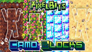 Thumbnail of the Minecraft Bedrock Marketplace product Camo Blocks - Pixel Bits created by Ninja Squirrel Gaming.