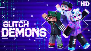 Thumbnail of the Minecraft Bedrock Marketplace product Glitch Demons HD created by Ninja Squirrel Gaming.