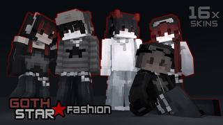 Thumbnail of the Minecraft Bedrock Marketplace product Goth Star Fashion created by Ninja Squirrel Gaming.
