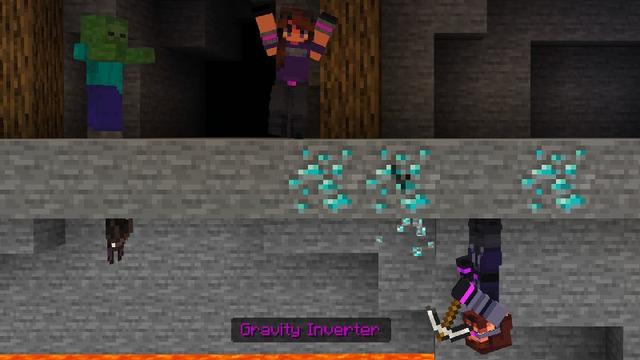 Screenshot of the Minecraft Bedrock Marketplace product Immersive Physics created by Ninja Squirrel Gaming.