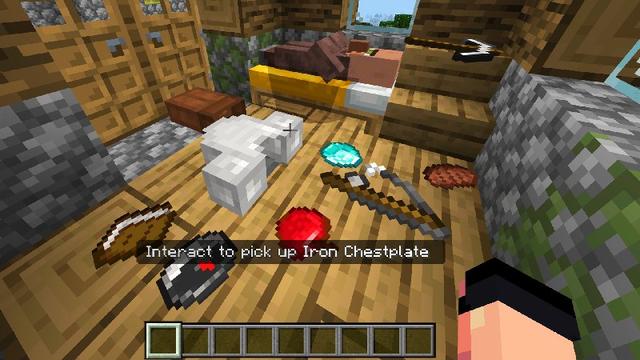 Screenshot of the Minecraft Bedrock Marketplace product Immersive Physics created by Ninja Squirrel Gaming.