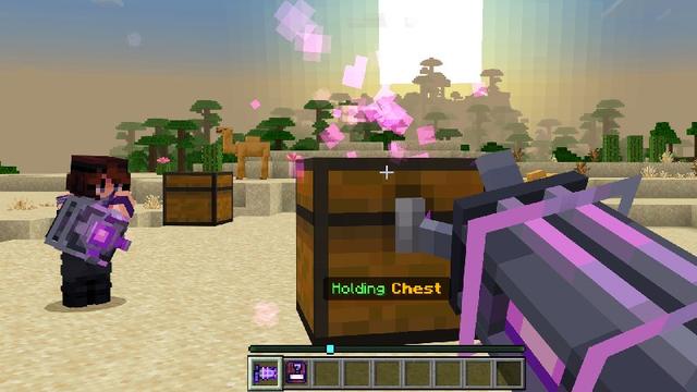 Screenshot of the Minecraft Bedrock Marketplace product Immersive Physics created by Ninja Squirrel Gaming.