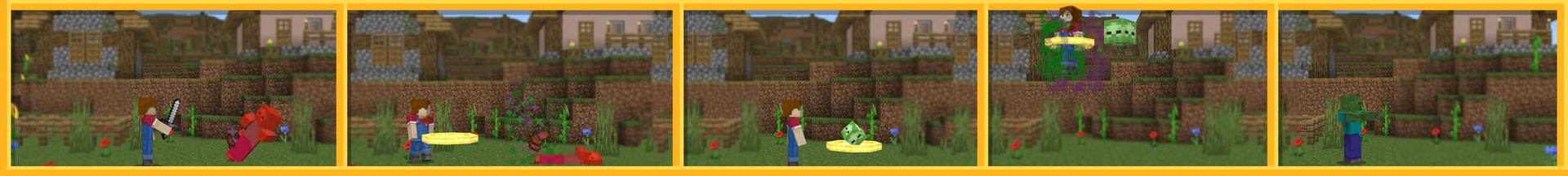 Panorama of the Minecraft Bedrock Marketplace product MORPH + Hide and Seek created by Ninja Squirrel Gaming.