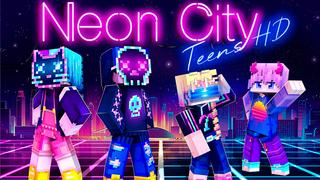 Thumbnail of the Minecraft Bedrock Marketplace product Neon City Teens HD created by Ninja Squirrel Gaming.